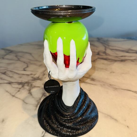 NEW NIP Bath & Body Works Evil Queen Poison Apple Disney Villains Candle Holder - Picture 3 of 6